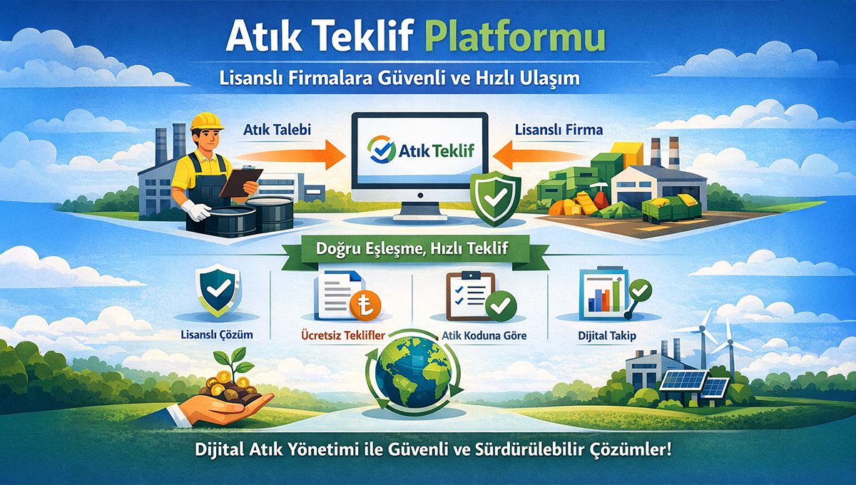 Atık Teklif Platformu ile Lisanslı Firmalara Güvenli ve Hızlı Ulaşım